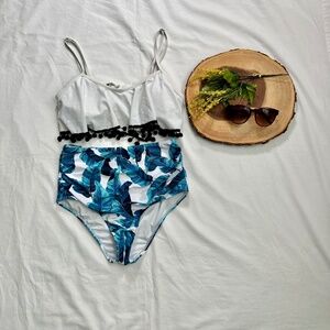 Shein Women's Medium High Waisted 2 Piece Swim Suit